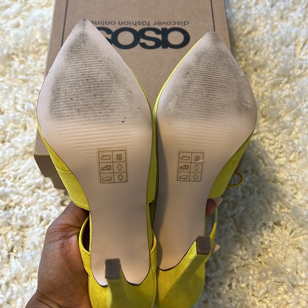 Asos Chartreuse Mule Size 6 - Picture 6 of 6